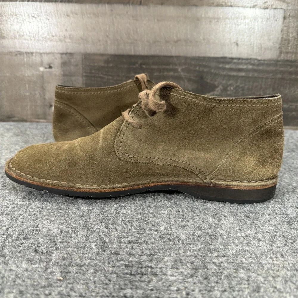 John Varvatos Chukka Boots Mens 9M Brown Suede Leather Tire Tread